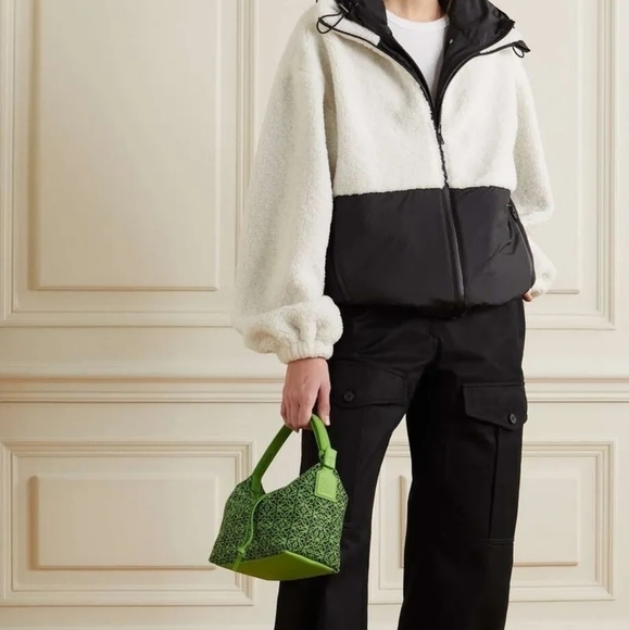 Frame Sherpa Fleece Oversized Off White Jacket Womens Size S - Picture 2 of 14